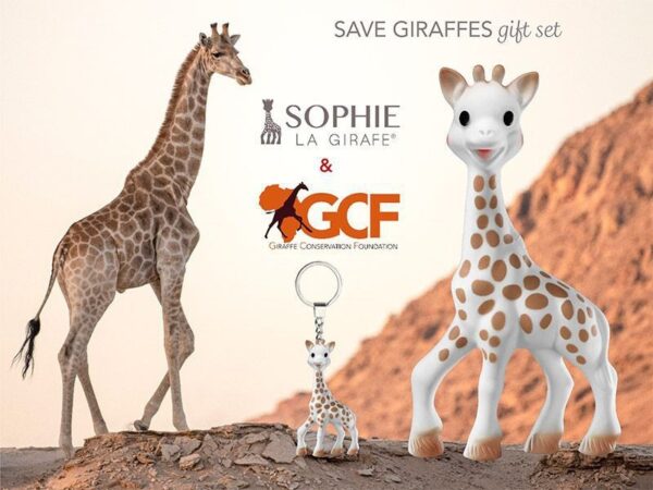 Sophie la girafe® Sonderedition "Schützt die Giraffen" inkl. Schlüsselanhänger / Naturkautschuk – Bild 2