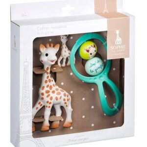 Geschenkset zur Geburt mit 1 + 1 Rassel Swing + 1 Schlüsselanhänger