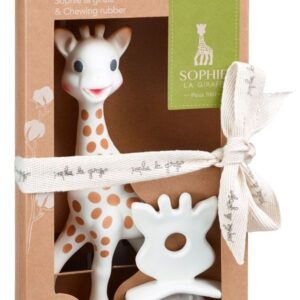 So'Pure - 1 Sophie la girafe® mit 1 Beißring/Zahnungshilfe / Naturkautschuk