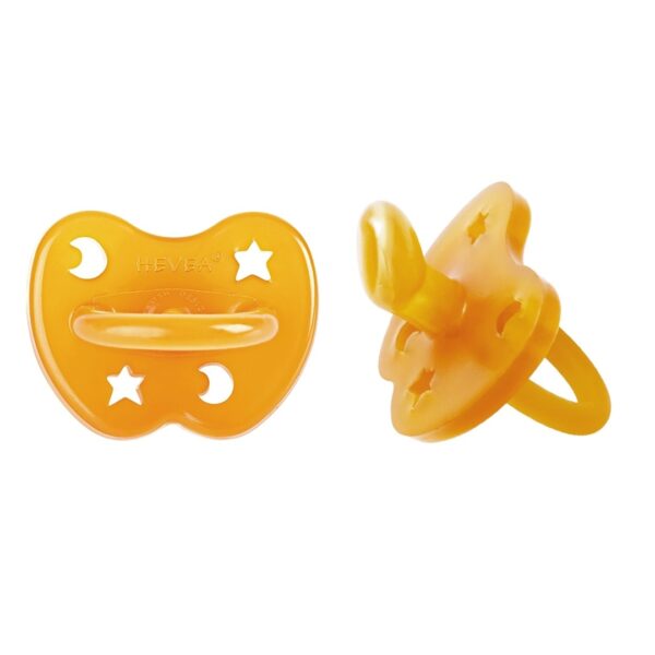 2er-Pack Schnuller - Naturkautschuk / classic / kiefergerecht / Stern & Mond (ab 3 Mon.) – Bild 2