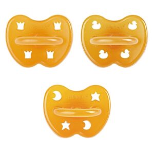 Probierset 3er-Pack Schnuller - Naturkautschuk / classic / kiefergerecht, rund, symmetrisch (ab 0 Mo
