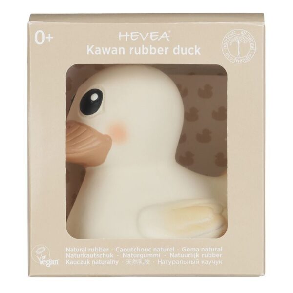 Badeente Kawan Mini - Naturkautschuk / White (Höhe: ca. 9 cm) – Bild 2