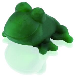 Badetier Fred - Naturkautschuk / grüner Frosch