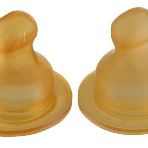 Trinksauger für Babyfläschchen- Naturkautschuk / 2er Pack (0-3 Mon.)