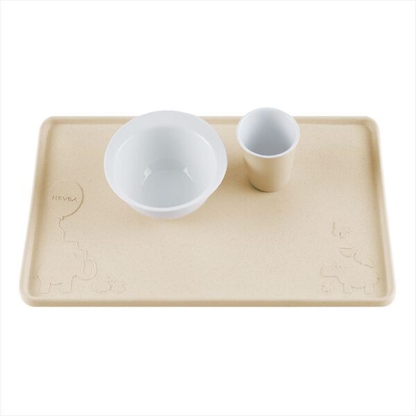 Kinder-Tischset/Platzset - Naturkautschuk / upcycled / Sand