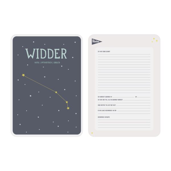 Sternzeichen-Posterkarte / Widder – Bild 2