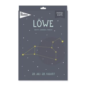 Sternzeichen-Posterkarte / Löwe