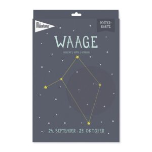 Sternzeichen-Posterkarte / Waage