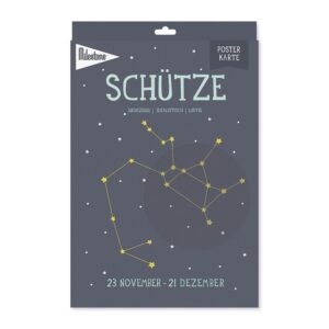Sternzeichen-Posterkarte / Schütze