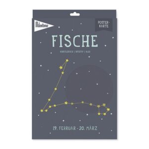 Sternzeichen-Posterkarte / Fische