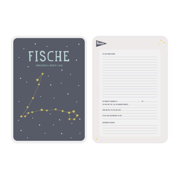 Sternzeichen-Posterkarte / Fische – Bild 2