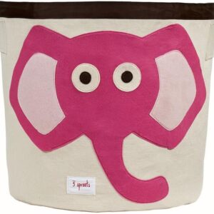 Aufbewahrungskorb für Kinderzimmer / faltbar / Elefant (pink)