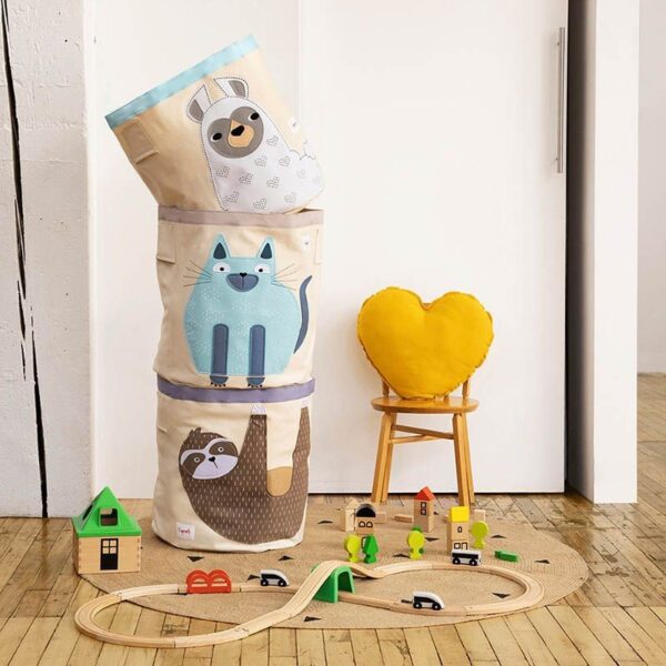 Aufbewahrungskorb für Kinderzimmer / faltbar / Katze – Bild 2