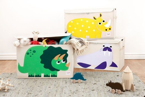 Aufbewahrungskiste für Kinderzimmer / faltbar / Nashorn – Bild 2
