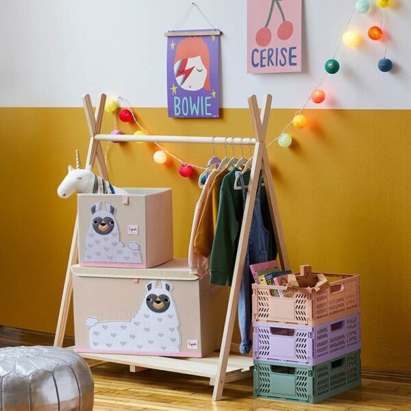 Aufbewahrungskiste für Kinderzimmer / faltbar / Lama – Bild 3