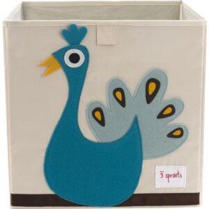 Aufbewahrungsbox für Kinderzimmer / faltbar / Pfau