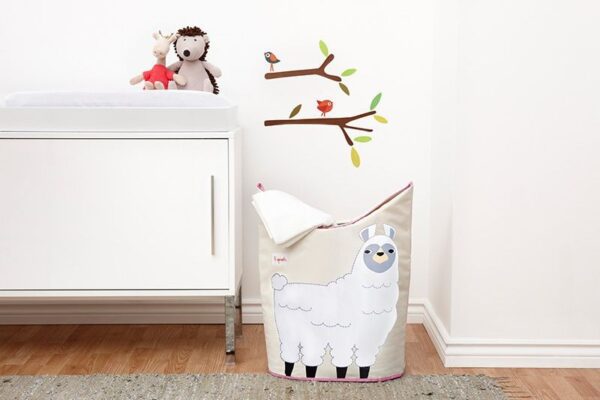 Wäschekorb für Kinderzimmer / faltbar / Lama – Bild 2
