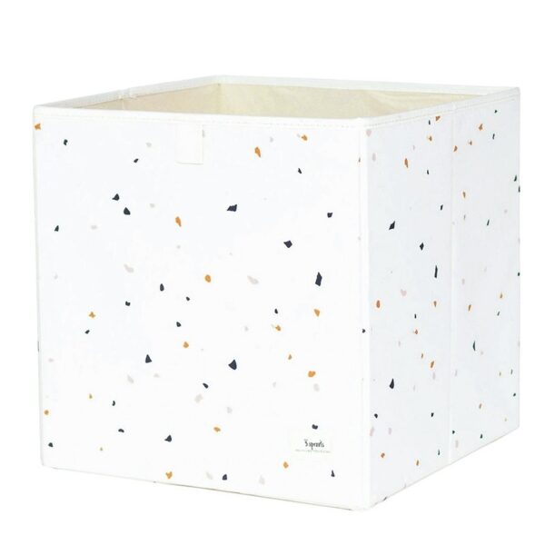 Aufbewahrungsbox / Recycling / faltbar / Terrazzo / Cream