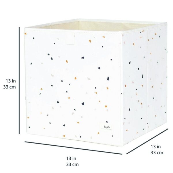 Aufbewahrungsbox / Recycling / faltbar / Terrazzo / Cream – Bild 3