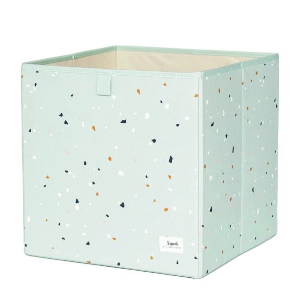 Aufbewahrungsbox / Recycling / faltbar / Terrazzo / Green