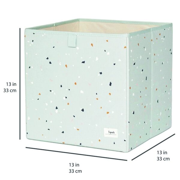 Aufbewahrungsbox / Recycling / faltbar / Terrazzo / Green – Bild 3