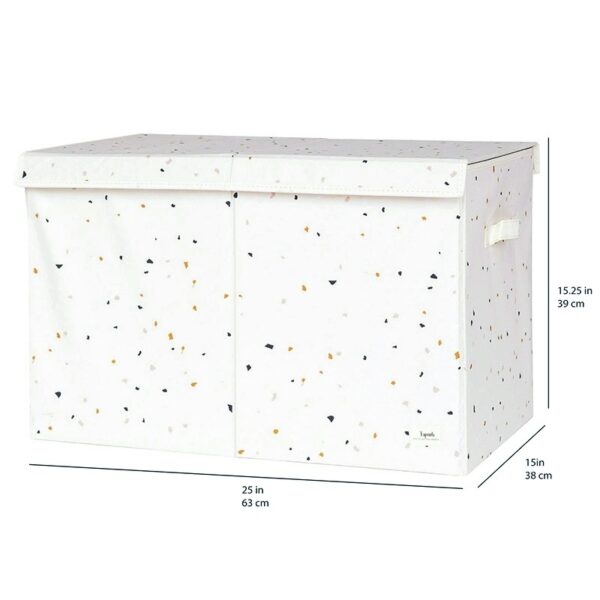 Aufbewahrungskiste / Recycling / faltbar / Terrazzo / Cream – Bild 4