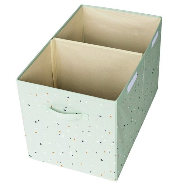 Aufbewahrungskiste / Recycling / faltbar / Terrazzo / Green – Bild 2