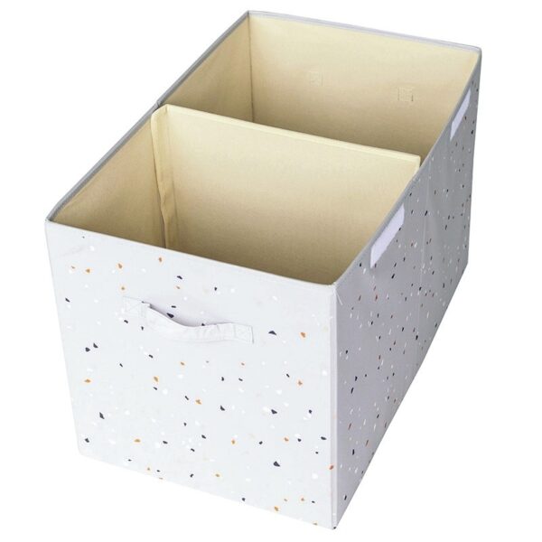 Aufbewahrungskiste / Recycling / faltbar / Terrazzo / Light Gray – Bild 2
