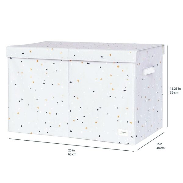 Aufbewahrungskiste / Recycling / faltbar / Terrazzo / Light Gray – Bild 4