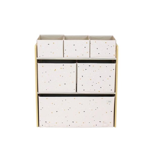Kinderzimmerregal mit Boxen - Multi-Bin / Recycling / Terrazzo / Palest Pink
