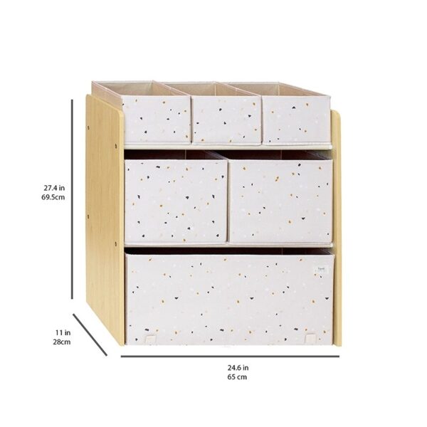 Kinderzimmerregal mit Boxen - Multi-Bin / Recycling / Terrazzo / Palest Pink – Bild 3
