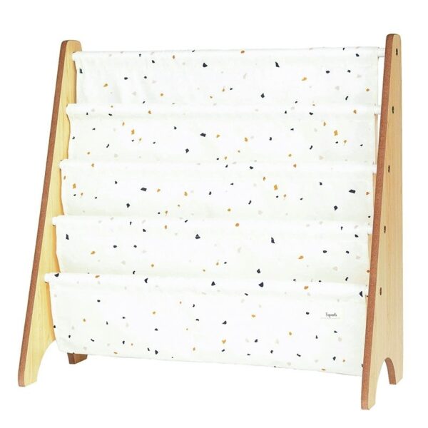 Kinderbücherregal / Recycling / Terrazzo / Cream