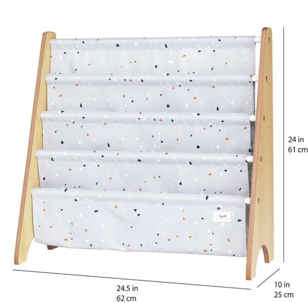 Kinderbücherregal / Recycling / Terrazzo / Light Gray – Bild 3