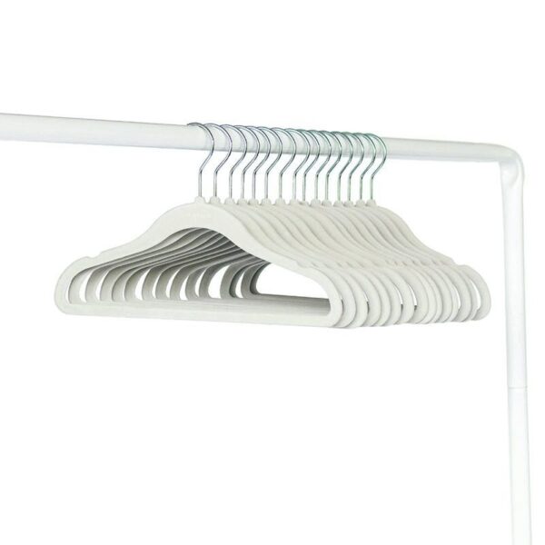 Kinderkleiderbügel / Samtbezug / 15er Set / Gray – Bild 2