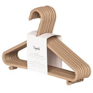 Kinderkleiderbügel / Weizenstroh / 15er Set / Brown