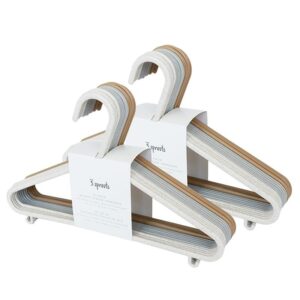 Kinderkleiderbügel / Weizenstroh / 15er Set MIX / Cream, Gray, Brown