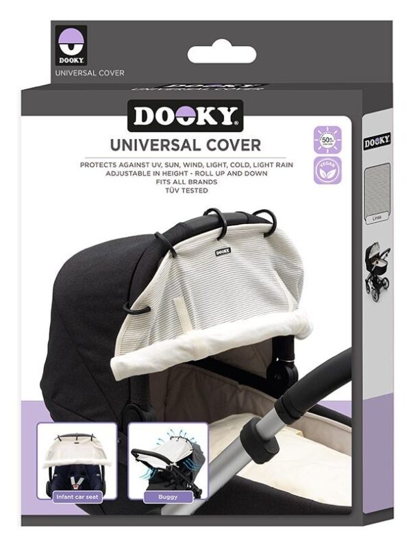 Dooky Universal Cover Design - Sonnenschutz für Kinderwagen / UPF 50+ / Linea – Bild 2
