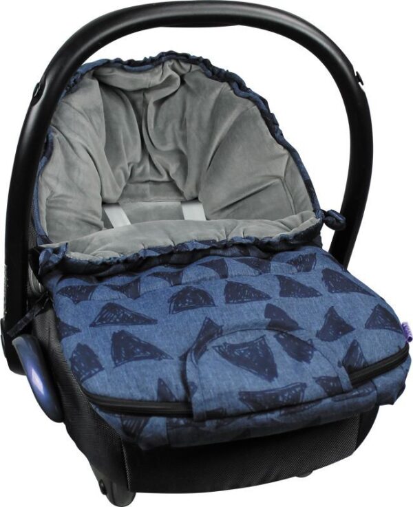 Dooky Footmuff SMALL - Fußsack / Blaues Tribal / klein (*) – Bild 4