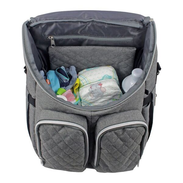 Dooky - Wickelrucksack 2-in-1 / Grau meliert / 11 Ltr. – Bild 3