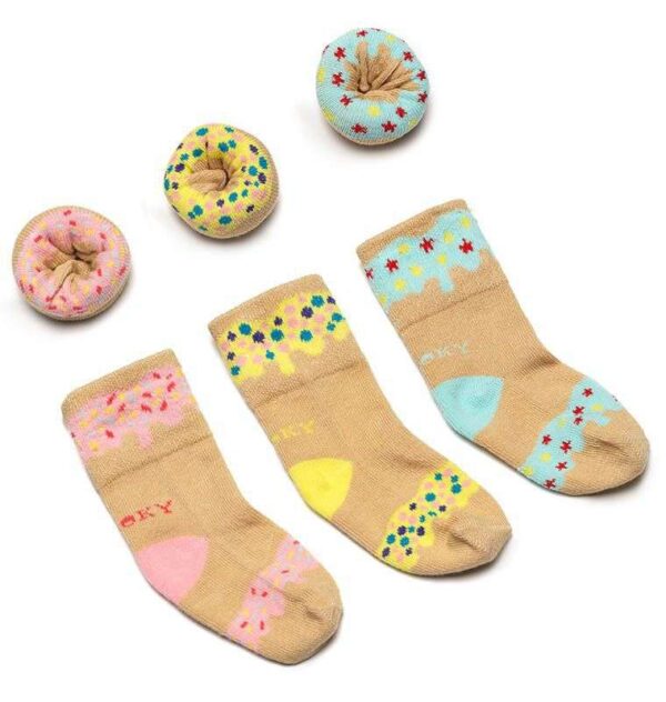 Süße Füßchen im Donat-Dessert – Dooky Donat Socks / Tutti Frutti