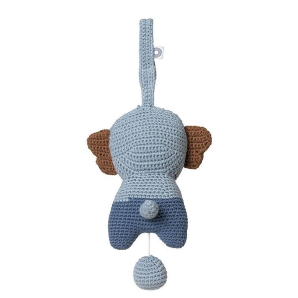 Spieluhr Elefant Hella / Bio-Baumwolle / Blau – Bild 2