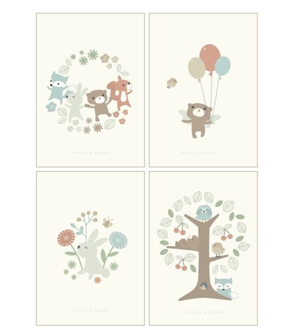 Set mit 4 Postern / Fiona