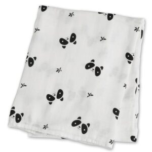 Mulltuch (modern collection) / Viskose (Bambus) / 120 x 120 cm / Panda