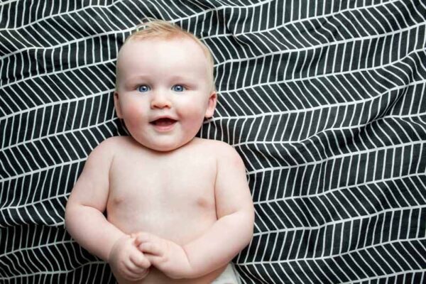 Bamboo Swaddle Mulltuch (modern collection) - Herringbone – Bild 5