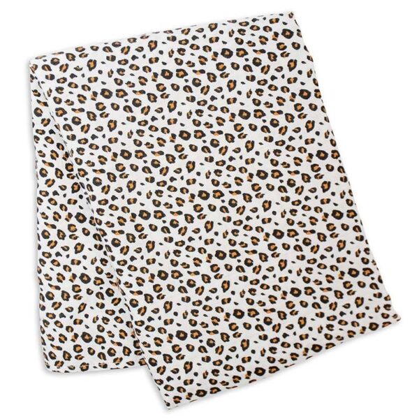 Mulltuch / Viskose (Bambus) / 120 x 120 cm / Leopard