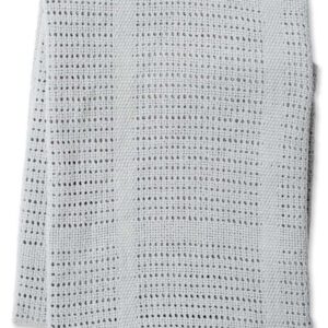 Strickdecke / Baumwolle / 100 x 80 cm / Grey