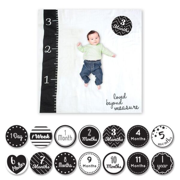 Baby´s First Year™ Set - Musselintuch inkl. 14 Meilensteinkarten