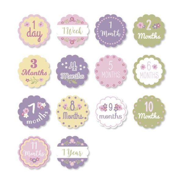 Baby's First Year™ Mulltuch & Karten Set / Baumwolle / Isn't she lovely – Bild 4