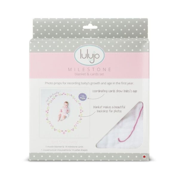 Baby's First Year™ Mulltuch & Karten Set / Baumwolle / Isn't she lovely – Bild 5