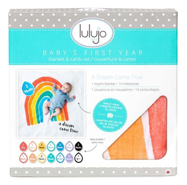 Baby's First Year™ Mulltuch & Karten Set / Baumwolle / A Dream Come True – Bild 4